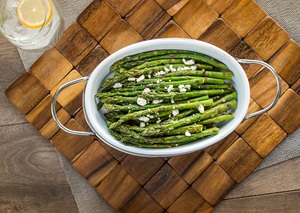 Grilled Asparagus with Feta Cheese