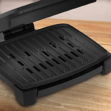 George Foreman® Fully Submersible™ Grill, NEW Dishwasher Safe, Wash the  Entire Grill, Easy-to-Clean Nonstick, Black/Grey