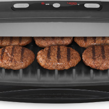 100 sq. in. Silver Indoor Grill with Removable Plates – Arborb