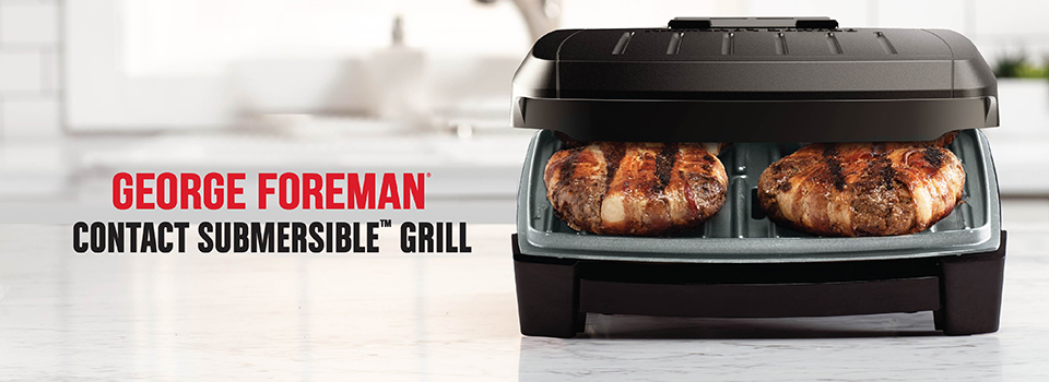 GEORGE FOREMAN Removable-Plate Indoor Grill - 4 Servings - 60