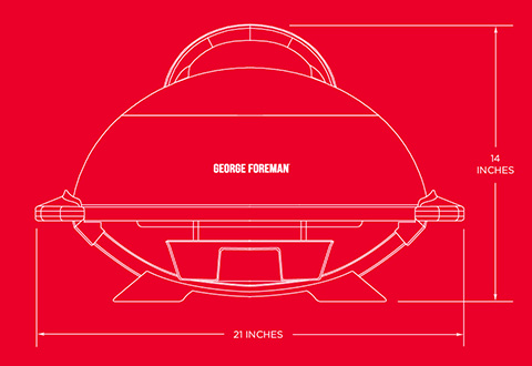 GFO240GM George Foreman 15+ Serving Indoor|Outdoor Grill
