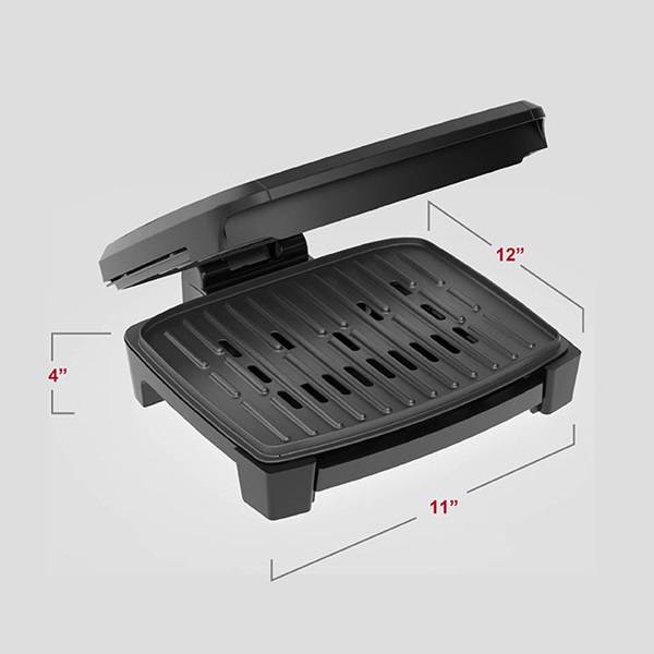 Black+Decker Submersible Black Plastic Nonstick Surface Indoor Grill 75 in.  - Ace Hardware