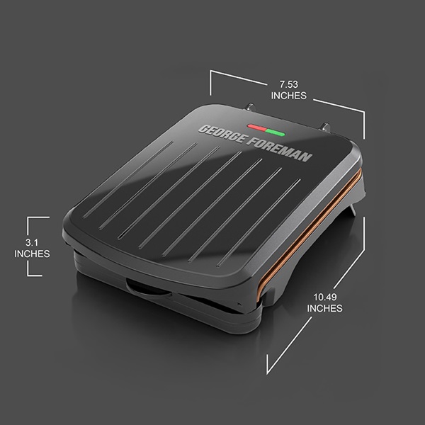 George Foreman 36 Sq. In. 2-Serving Electric Grill - Valu Home