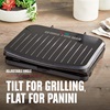 5-Serving Classic Plate Electric Indoor Grill and Panini Press with adjustable angle - GRS075B