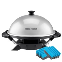 GFO200SSP Indoor|Outdoor 12+ Serving Domed Electric Grill with Cleaning Sponges