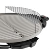 Indoor|Outdoor 15+ Serving Domed Electric Grill with Ceramic Plates & Bonus Grill Cover - Gun Metal