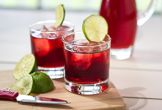 Cranberry Lime Rickey
