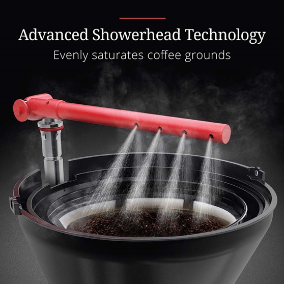 CM3100CRR Retro Style Coffeemaker in Cream - Advanced Showerhead