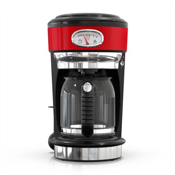 Retro Style 8-Cup* Coffeemaker | Red & Stainless Steel