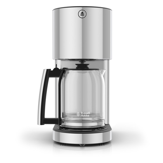 Stainless Steel 8-Cup Coffeemaker | Silver Glass Accent