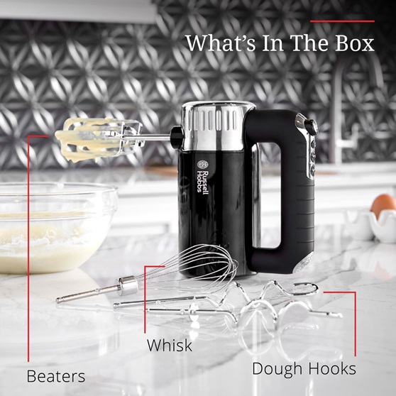 What's in the Box - Beaters, Whisk and Dough Hooks