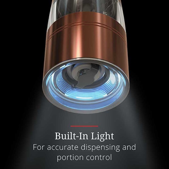 Built-In Light – For accurate dispensing and portion control