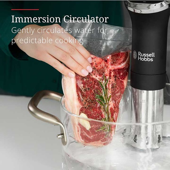 Immersion Circulator - Gently circulates water for predictable cooking