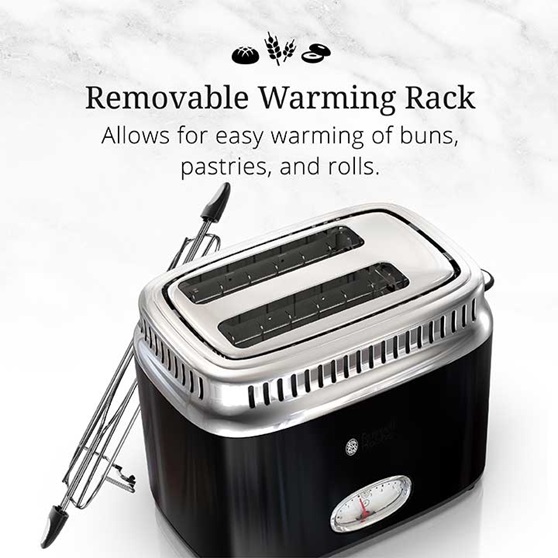 Removable Warming Rack | Allows for easy warming of buns, pastries and rolls | TR9150BKR