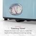 Toasting Timer - Shows the time it will take to make the toast at the selected browning setting
