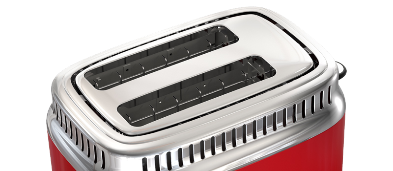 russell hobbs red retro style 2 slice toaster tr9150rdrc