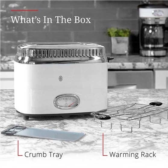 What's in the box | Crumb tray and warming rack | TR9150WTR