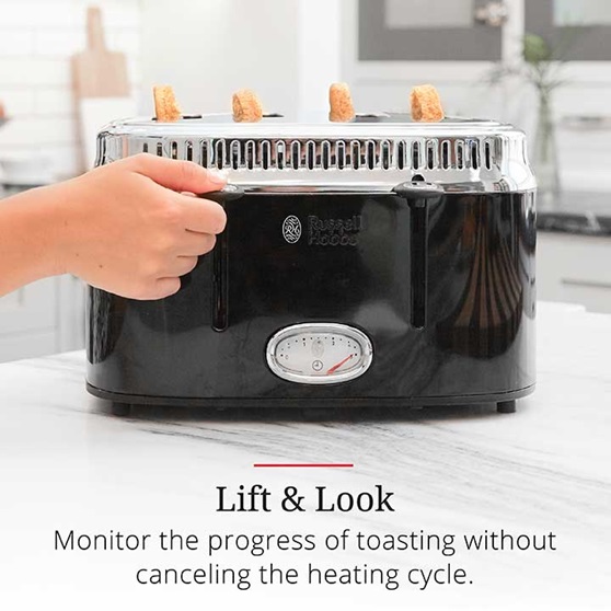 Lift and Look | Monitor the progress of tasting without canceling the heating cycle | TR9250BKR