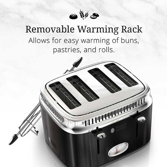 Removable Warming Rack | Allows for easy warming of buns, pastries and rolls | TR9250BKR