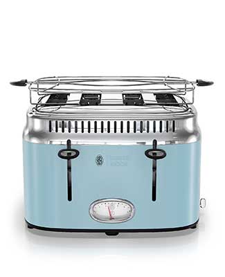 Blue 4 Slice Toaster