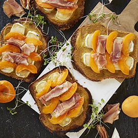 russell hobbs apricot prosciutto brie toast recipe