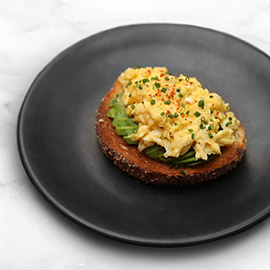 Kate Beckinsale's Mum's Creamy Scrambled Eggs on Avocado Toast Recipe